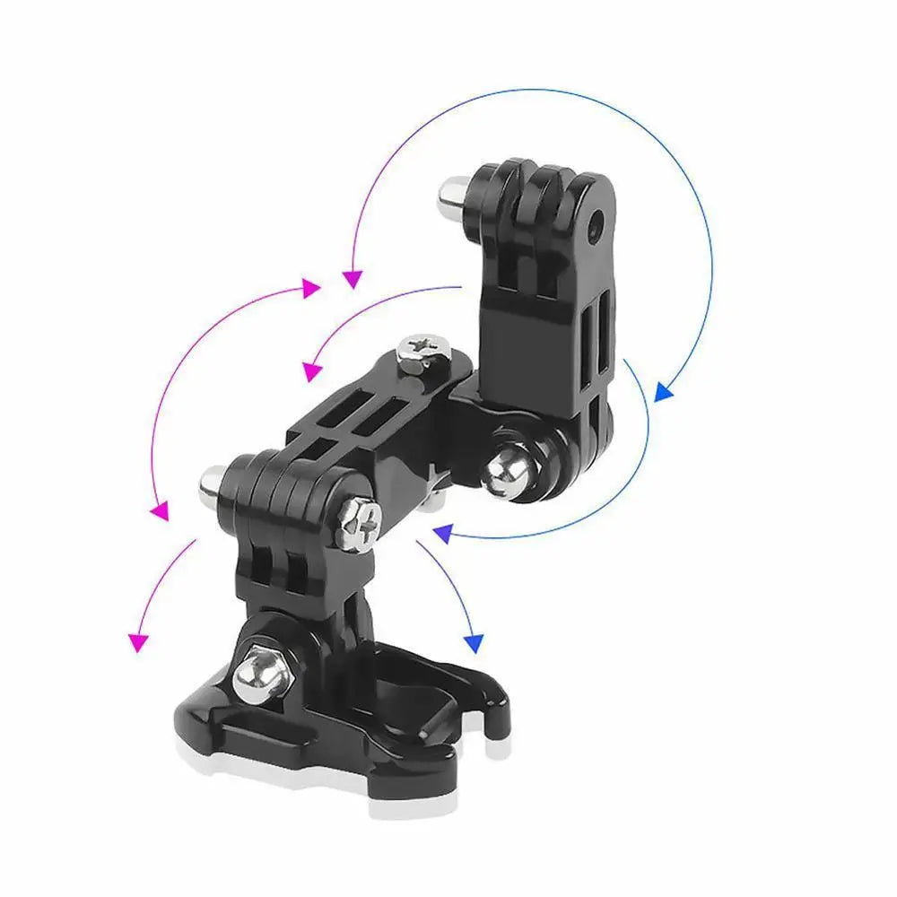 Front Side Helmet Accessories Set J-shaped Buckle Base Support Mount for GOPRO Hero 5 6 7 4 Yi 4K SJCAM Go Pro New