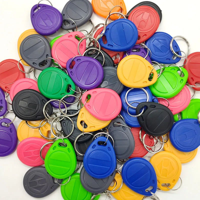 100pcs T5577 EM4305 Rewritable 125KHz RFID Tag Writable Rewrite Duplicate Copy EM4100 Card Key Fob Proximity ID Token Keyfobs