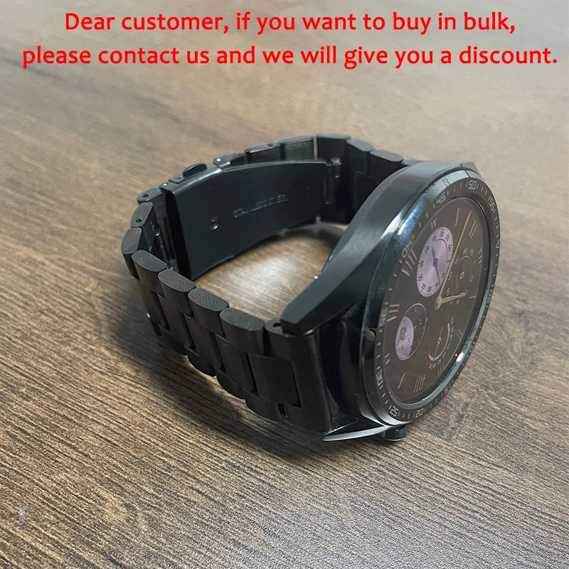 20mm 22mm 18mm 24mm Stainless Steel Strap for Samsung Galaxy Watch 6Classic 6 5 4 5Pro 40mm 44mm 43mm 47mm Gear S3 for Huawei GT