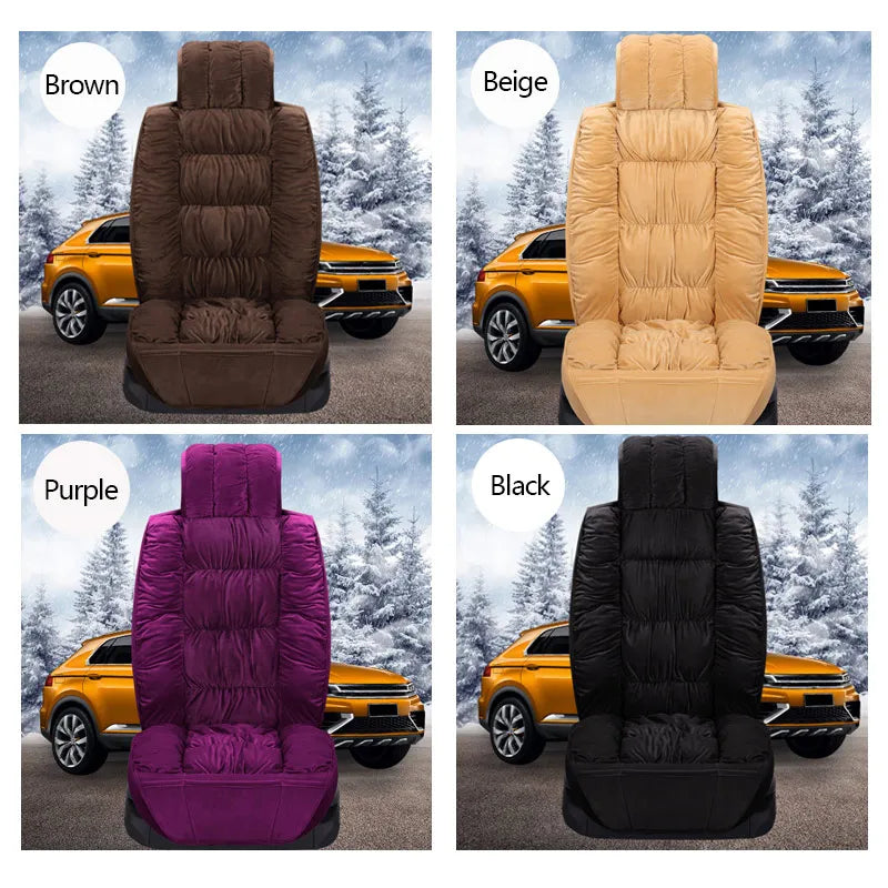 Plush Car Seat Cover Universal Seat Covers Protector Automobiles Seat Cushion Warm Carpet Mat Winter Seat-cover Car-Styling