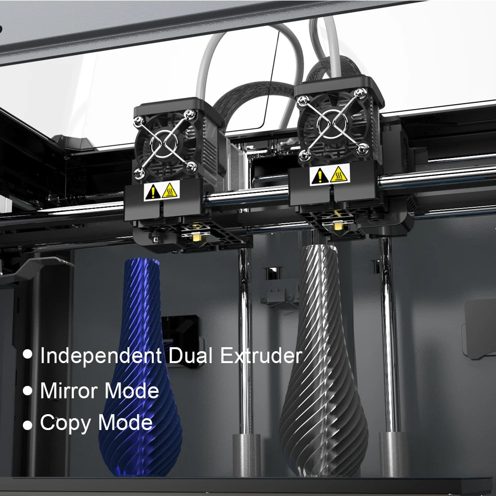 Go Creator Pro 2 Independent Dual Extruder 3D Printer DIY Kit Mirror and Duplicate Printing Mode Multicolor 3d Printer