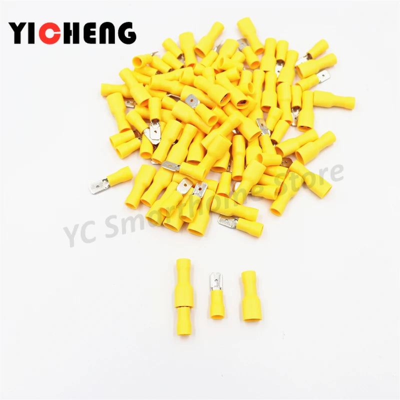 50pcs connection terminal cold-pressed terminal block terminals for   wire cable crimping kit  wire connector FDFD MDD