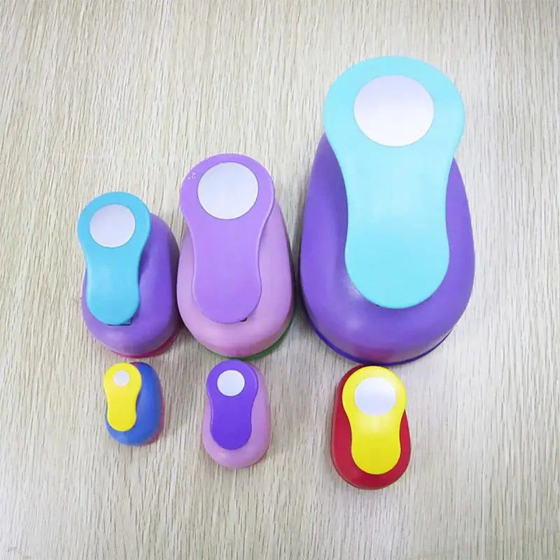 1PCS(5cm,3.8cm,2.5cm) Round shape craft punch set children manual DIY hole punches cortador de papel de scrapbook Circle punch