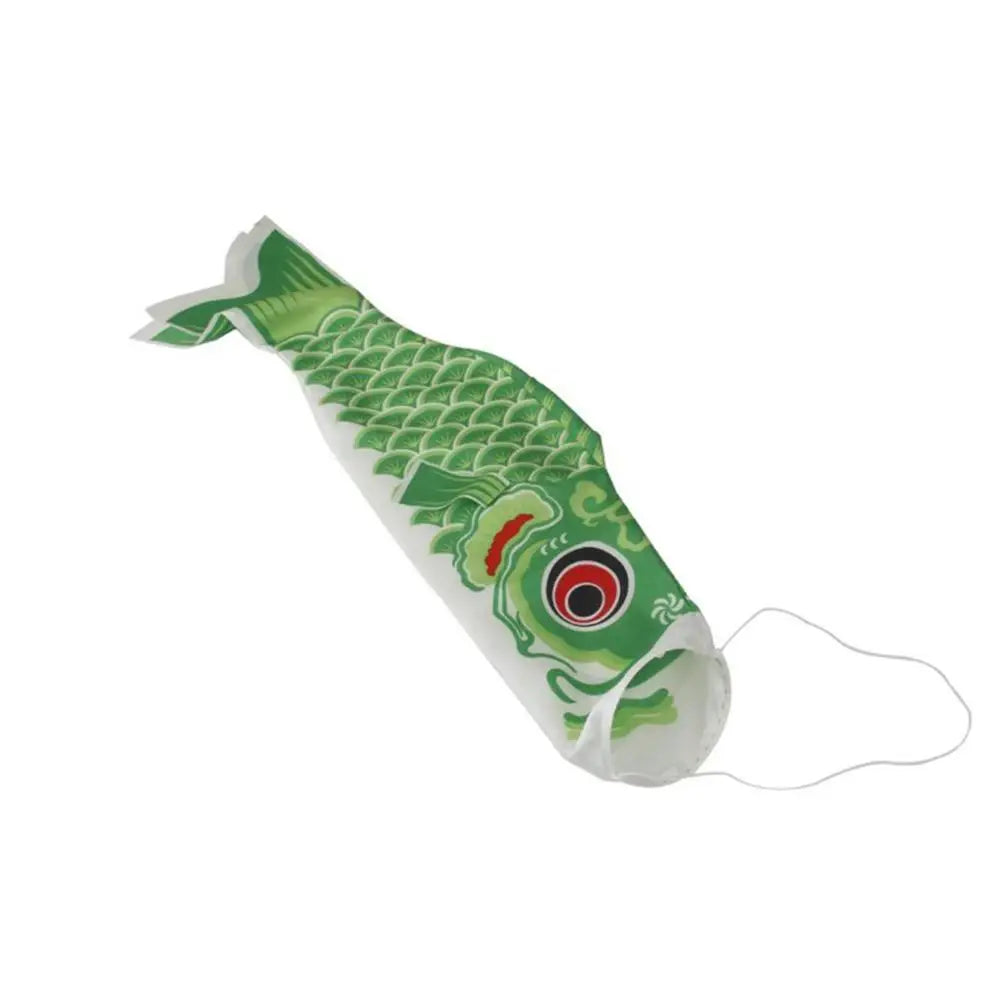 Satin Japanese Carp Windsock Wind Streamer Koi Nobori Sailfish Fish Flag for Outdoor Garden Yard Children's Day Decoration