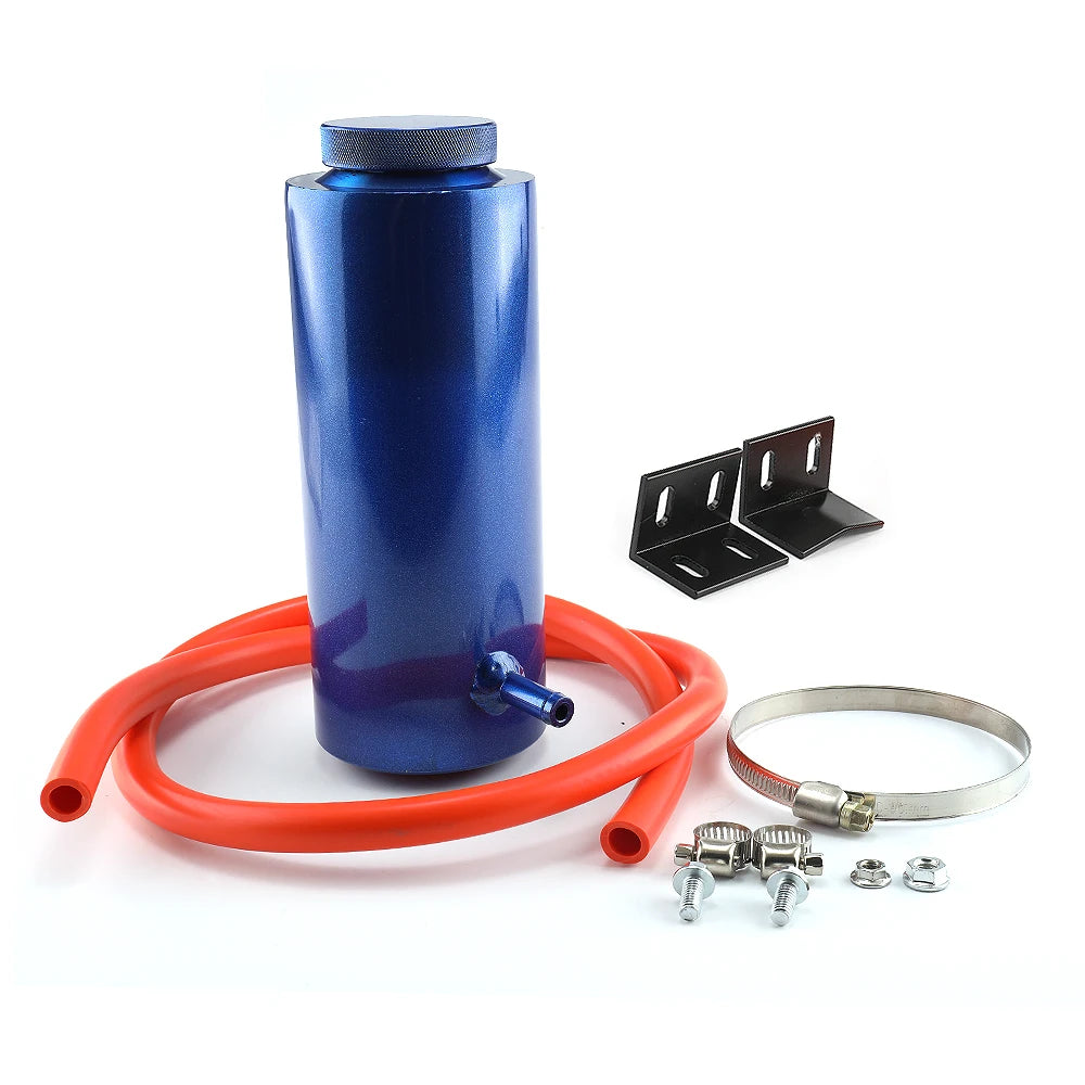 Universal Radiator Coolant Tank 800ml Coolant Expansion Tank Cooling Catch Bottle Overflow Reservoir Aluminum Car Styling