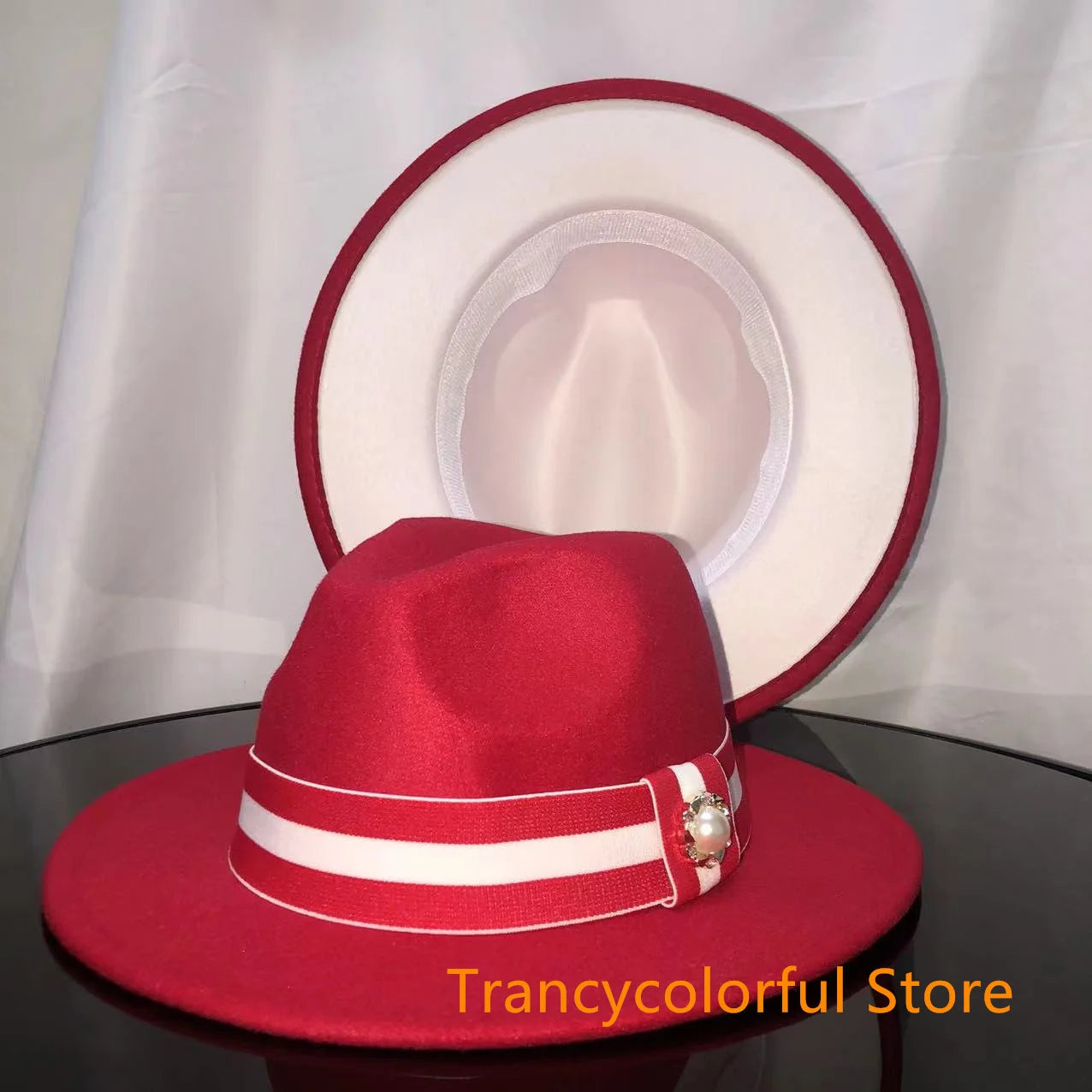 Fedora hat men and women jazz hat stretch ribbon accessories white top hat church men's winter hat шапка женскаязима 2021