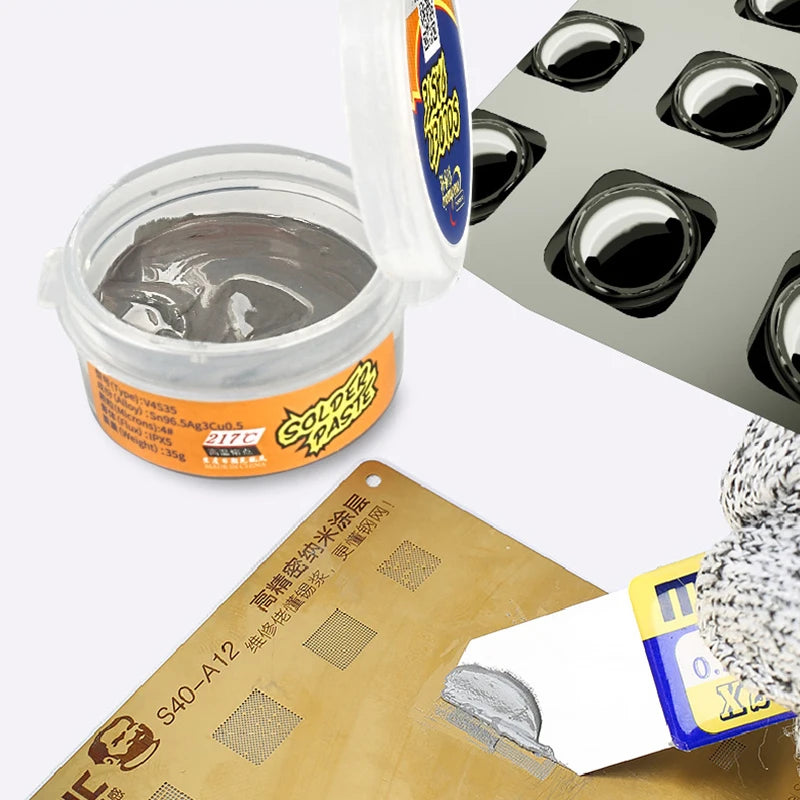 MECHANIC Lead-Free Solder Paste Low/High Temperature Soldering Flux Welding Tin Paste for Mobile Phone PCB BGA SMD Repair Tools