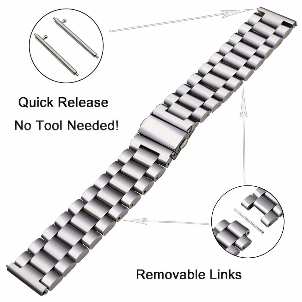 22mm Stainless Steel Strap for Redmi Watch 5 Active 5 Lite Metal Band for Xiaomi Redmi Watch 3 Active 3 Lite Bracelet Wristband