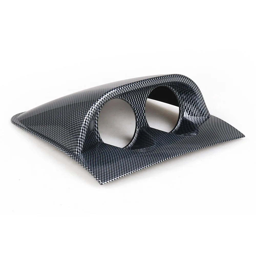 2 inch 52mm Racing Dash Board Dual Triple Gauge Pod Black Carbon Fiber Color Gauge Pod Mount Holder