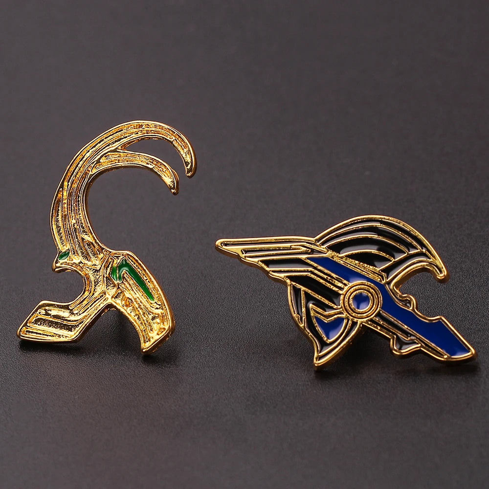 Marvel Superhero Collection Brooch Captain America Iron Man Spiderman Hulk The Avengers Badge Metal Enamel Lapel Pin Accessories