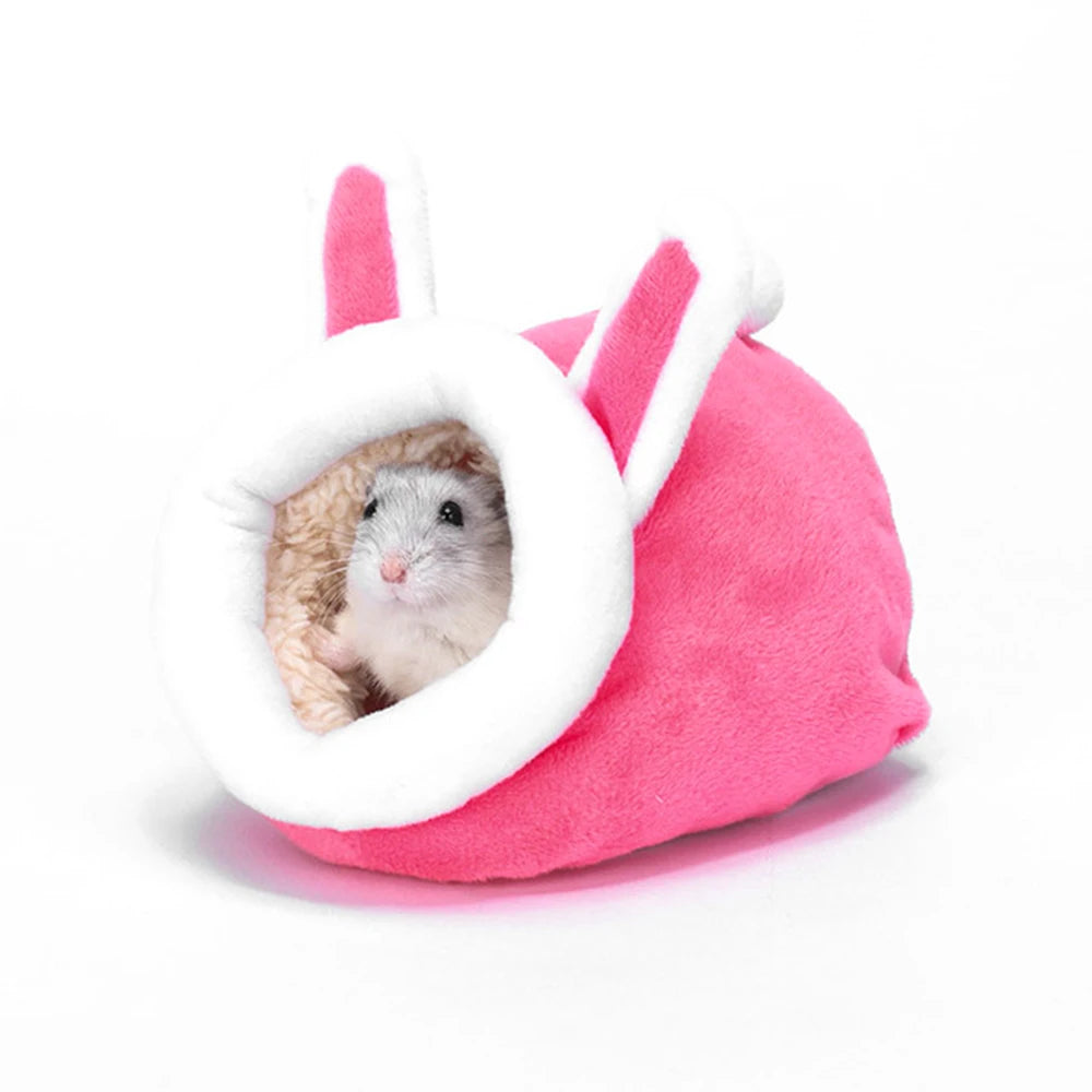 Hamster House Guinea Pig Hamster Cotton House Pet Bed House Small Animal Nest Winter Warm For Rodent/Guinea Pig/Rat/Hedgehog