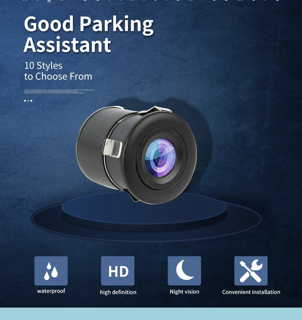 SINOVCLE Reverse Camera Rearview Car  Infrared Night With & Without LED Vehicle Backup Wiring Waterproof HD  Camera Kit