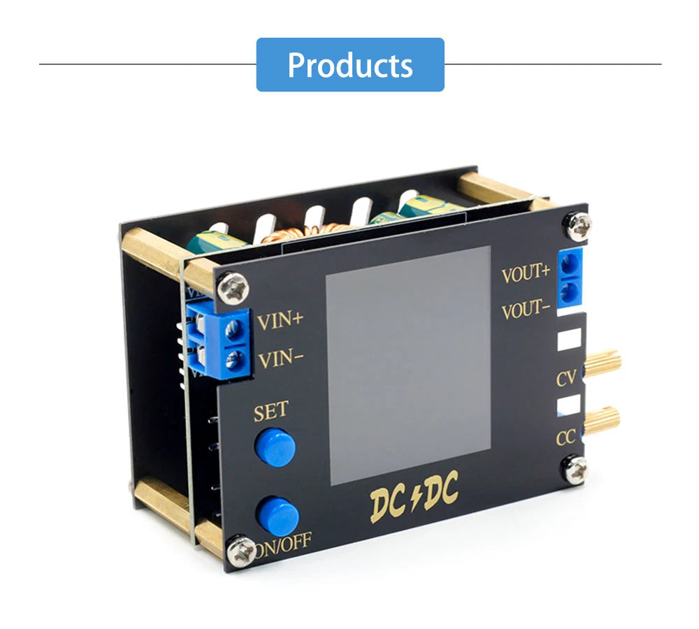 DC DC Automatic Boost/Buck Converter CC CV Power Module 0.5-30V 3A 35W/4A 50W Adjustable Regulated power supply Voltmeter