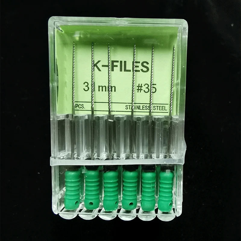 Dental Root Cannal Endo K File 21mm 25mm 31mm Stainless Steel Endodontic Instruments Dentist Dentistry Odontologia Tools