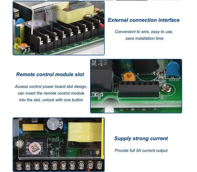 DC12V 5A 50W Door Access Control System Switch Power Supply AC 110~240V Door Access Control Power Supply