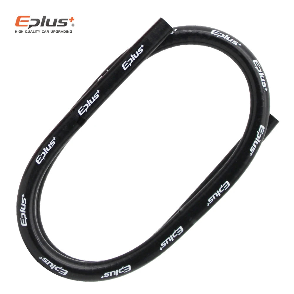 EPLUS 3 Layers Polyester Silicone Hoses Straight 1 Meter Car Engine Universal High Temperature Silica Gel Tube Black Multi Size