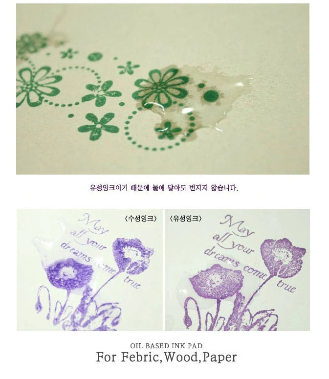 Mr Paper 15 Colors Inkpad Handmade DIY Craft Oil Based Ink Pad for Fabric Wood Paper Scrapbooking Ink pad Finger Painting