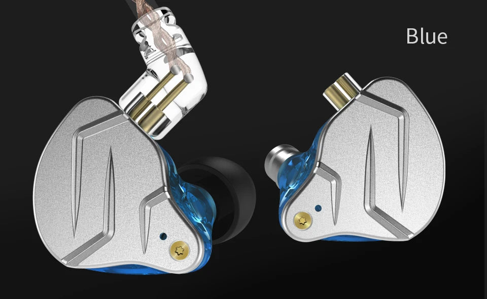 KZ ZSN PRO 1BA 1DD Hybrid Drive In Ear Earphones HIFI Metal Bass Earbud Sport Music Headset Replaceable Cable ZS10 PRO ZSX ZSTX