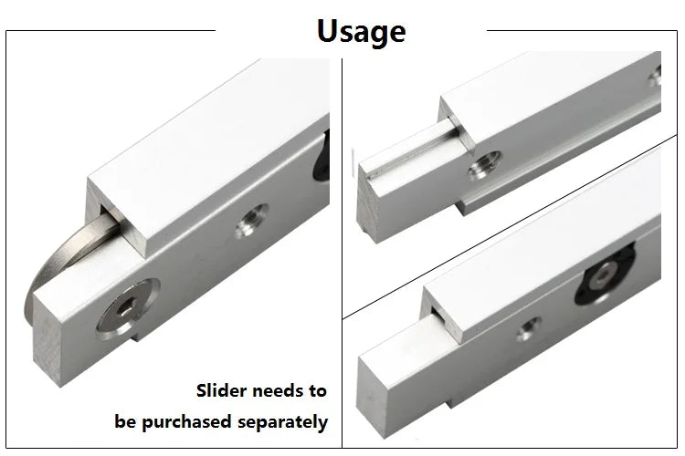 T Tracks Hardware Red Woodworking T Slot Slider Practical Pusher Modification Metal Miter Tool Bar Limit