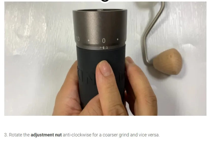 Kingrinder K4 /K6 manual coffee grinder portable mill 420stainless steel 48mm stainless steel Titanium plating burr