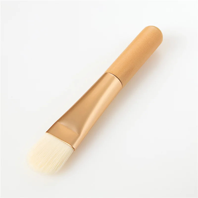 Ronshadow Single Portable Woonden Handle Mask Cream Makeup Brush Facial Face Skin Care Make up Tool