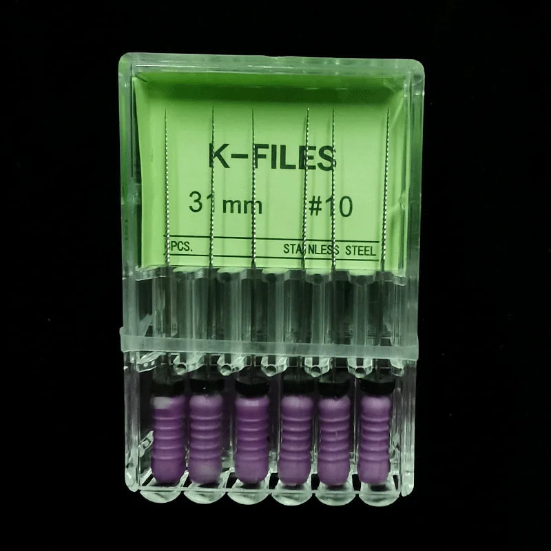 Dental Root Cannal Endo K File 21mm 25mm 31mm Stainless Steel Endodontic Instruments Dentist Dentistry Odontologia Tools