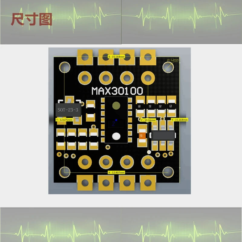 MH-ET LIVE MAX30102 MAX30100 Heart rate Sensor Module Puls detection Blood oxygen concentration test For Arduino Ultra-Low Power
