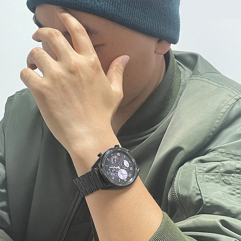 20mm 22mm 18mm 24mm Stainless Steel Strap for Samsung Galaxy Watch 6Classic 6 5 4 5Pro 40mm 44mm 43mm 47mm Gear S3 for Huawei GT