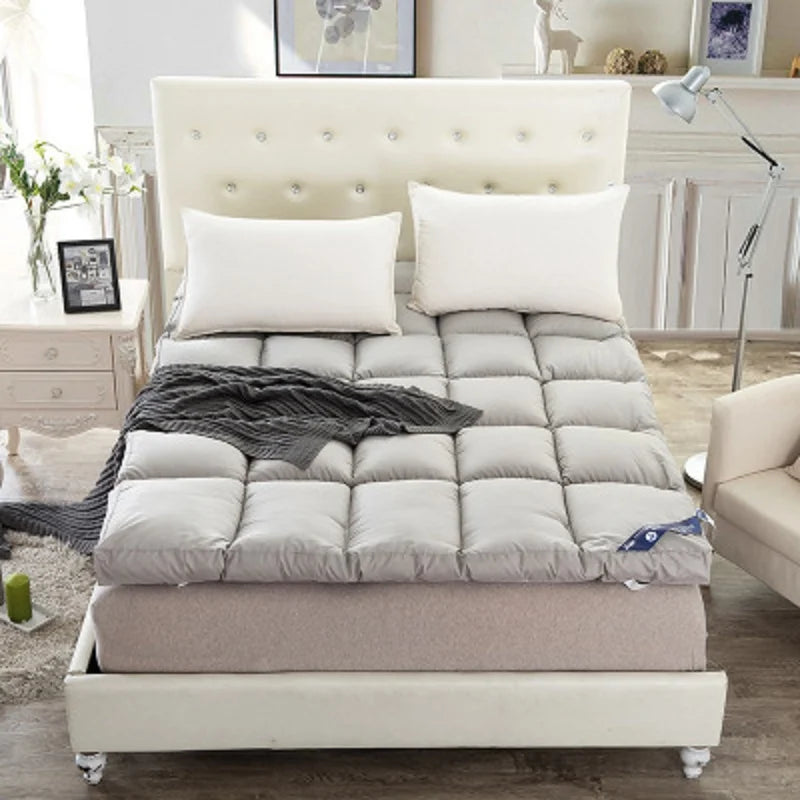 10cm Thick Feather Velvet Fiber Filled Mattress Non-slip Fixed Single And Double Can Be Customized Tatami