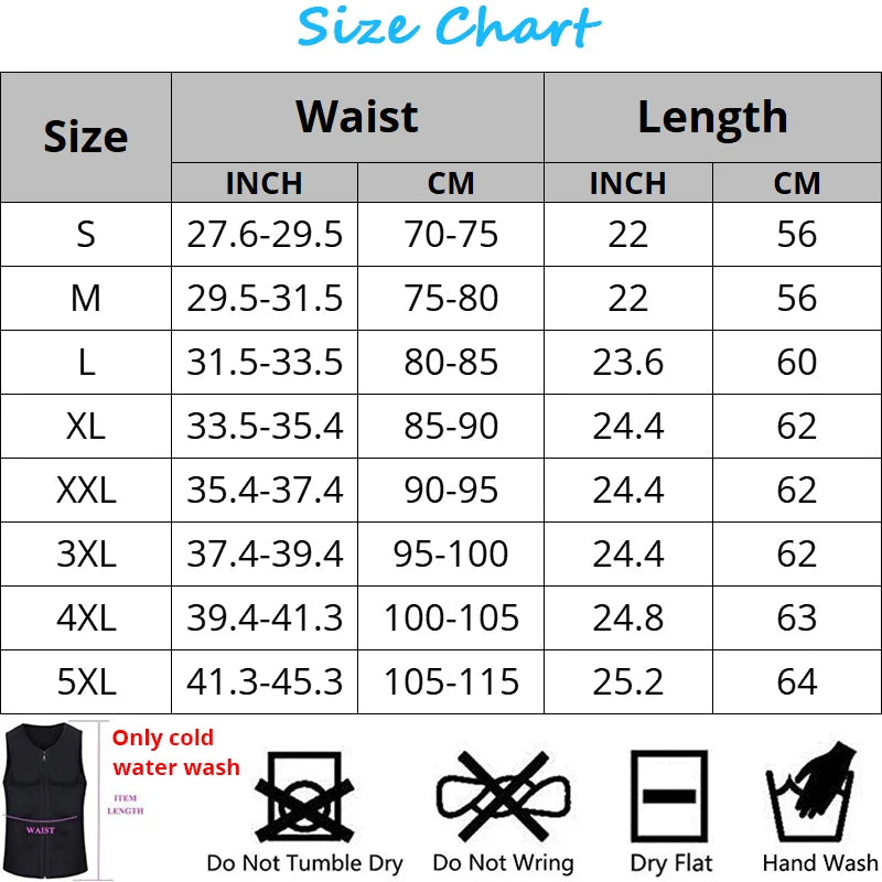 Men's Body Shaper Waist Trainer Sauna Vest Compression Sweat Shirt Corset Top Abdomen Slimming Shapewear Fat Burn Fitness Suits