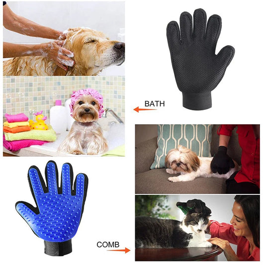 Silicone Pet Brush Dog Cat Glove Cat Cleaning Gentle Efficient  Pet Soft Cat Grooming Glove Dog Bath Supplies Pet Glove Combs (Copy)