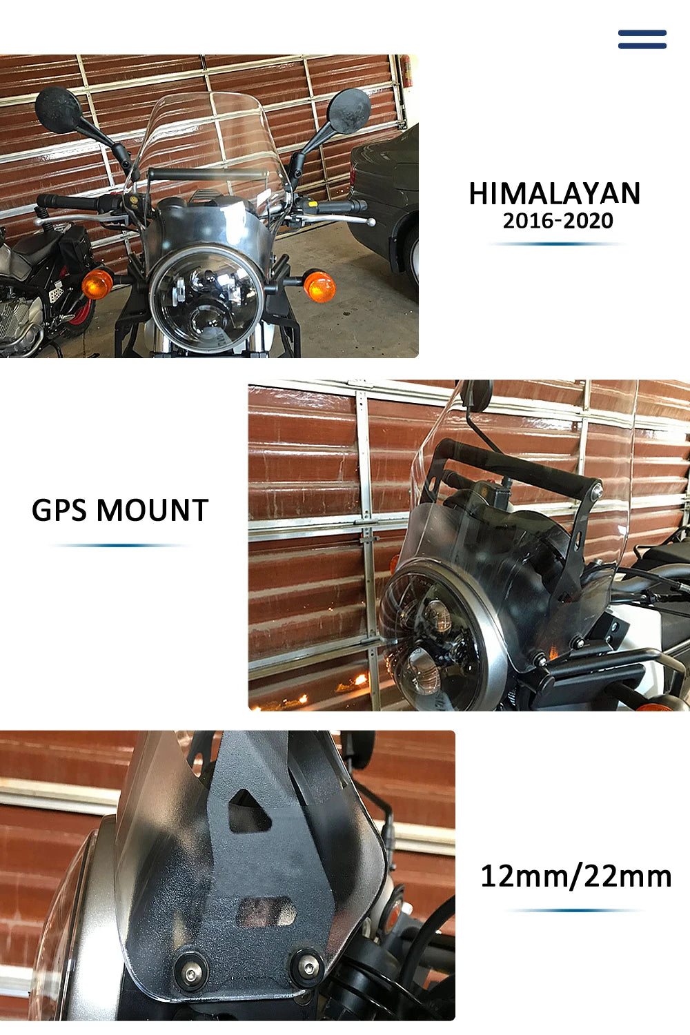 For ROYAL ENFIELD HIMALAYAN Motorcycle Front Phone Stand Holder Phone GPS Navigaton Plate Bracket 2016 2017 2018 2019 2020