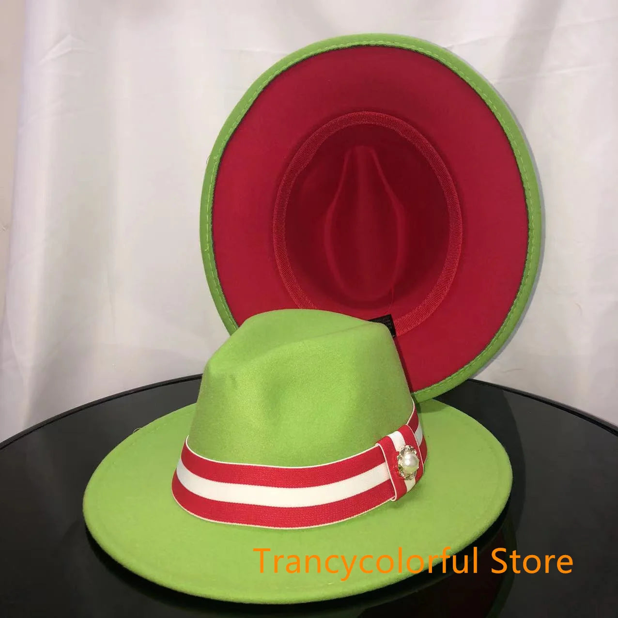 Fedora hat men and women jazz hat stretch ribbon accessories white top hat church men's winter hat шапка женскаязима 2021
