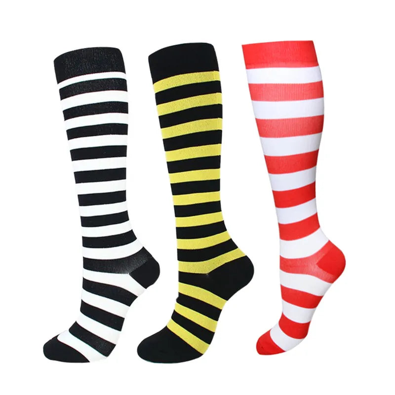Dropship Compression Socks Knee High Running Men Women Socks Best For Athletic Nursing Outdoor Hiking Flight Travel Stockings