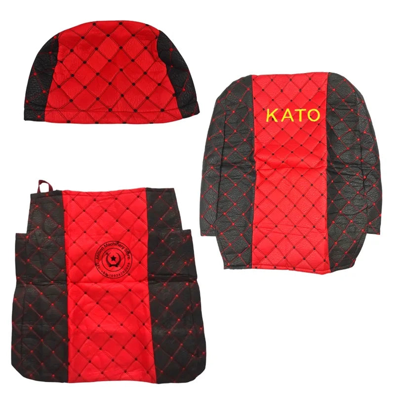 Excavator Seat Cushion for HITACHI KATO DOOSAN KOBELCO KOMATSU CATERPILLAR  HYUNDAI SANY Seat Cover