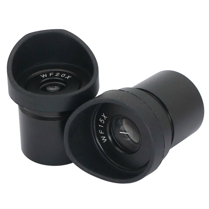 Stereo Microscope Eyepiece WF5X WF10X WF15X WF20X Optical Lens Wide Field Mounting Diameter 30mm or 30.5mm with Rubber Eye Cups