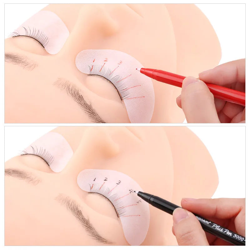 5/3/1pcs Skin Marker Pen Sterile Eyelash Extension Tool Fixed Point Marker Pen Skin Positioning Marker Tattoo Lashes Accessories