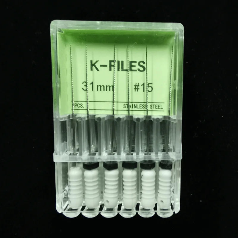 Dental Root Cannal Endo K File 21mm 25mm 31mm Stainless Steel Endodontic Instruments Dentist Dentistry Odontologia Tools