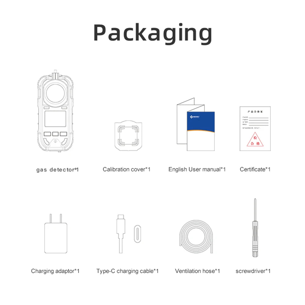 Bosean O2 H2S CO LEL 4 in 1 Oxygen Hydrogen Sulfide Carbon Monoxide Leak Detector Pump Multi Gas Detector Gas Meter