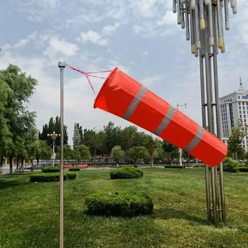 80/100/150cm Reflective Windsock Outdoor Rip-stop Wind Measurement Weather Vane Refective Windsock Weathervane Waterproof