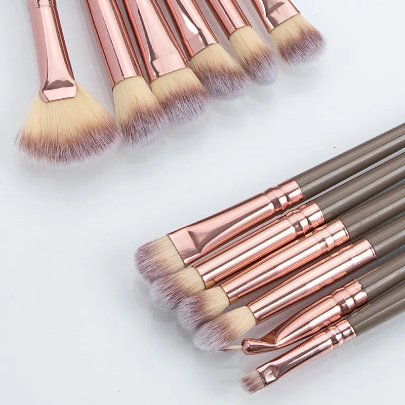 Ronshadow 12PCS Makeup Brushes Set Brochas Maquillaje Pincel De Maquiagem Kit Rangement Maquillage Beauty  Makeup Tools