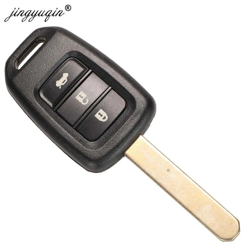 jingyuqin 10pcs/lot Car Key Shell 2/3/4 Button for Honda Civic City Fit HR-V XR-V Auto Remote Fob Case