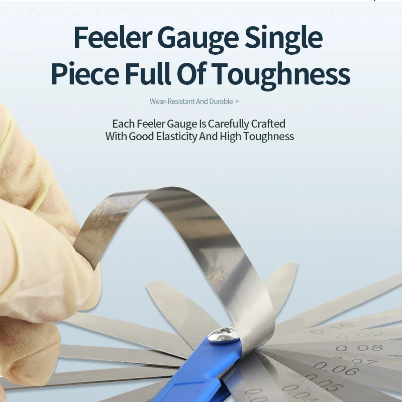 100B17 Feeler Gauge Spark Plug Gauge Filler Gauge Valve Probes Metric Thickness Set Probe Thickness Gauge Spark Plug Gap Tools