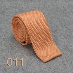 Knitted Ties For Men Slim Fashion Neckties Plain Black Red Knit Tie Men Women Wedding Daily Casual Neck Knitted Cravatas HUISHI
