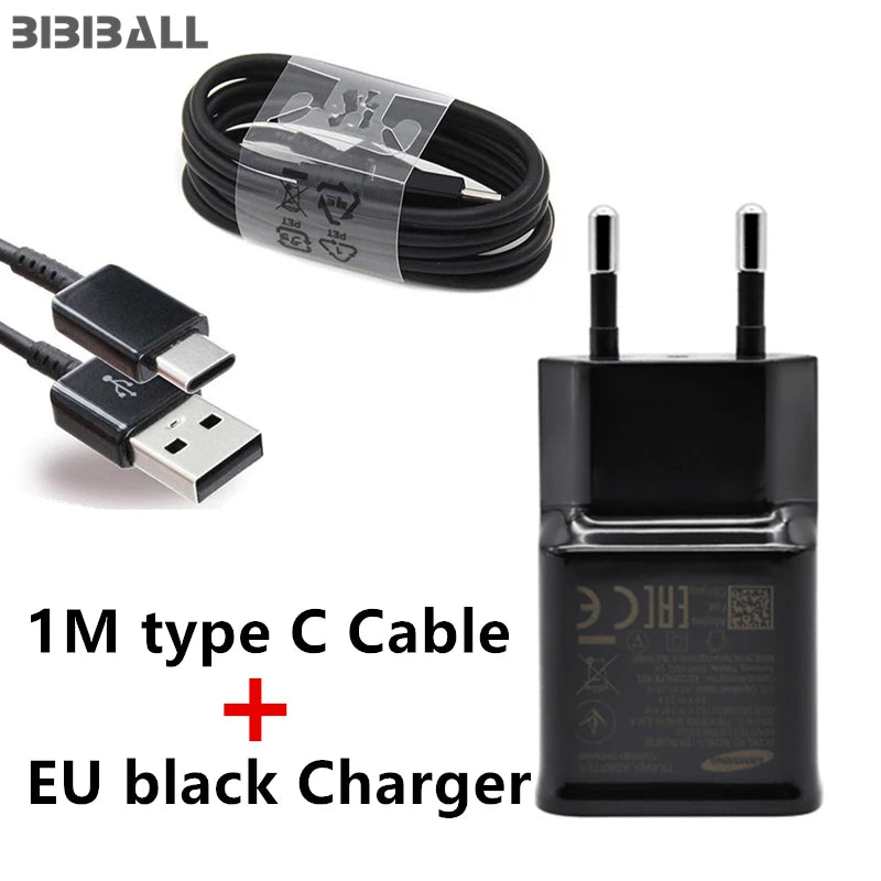 Fast Charger 9v/1.67a Charging Adapter USB C Cable for Samsung Galaxy A52 A50  A71  A21S A32 A40 S21 S10 5G M31 s20fe Tab S6 S3