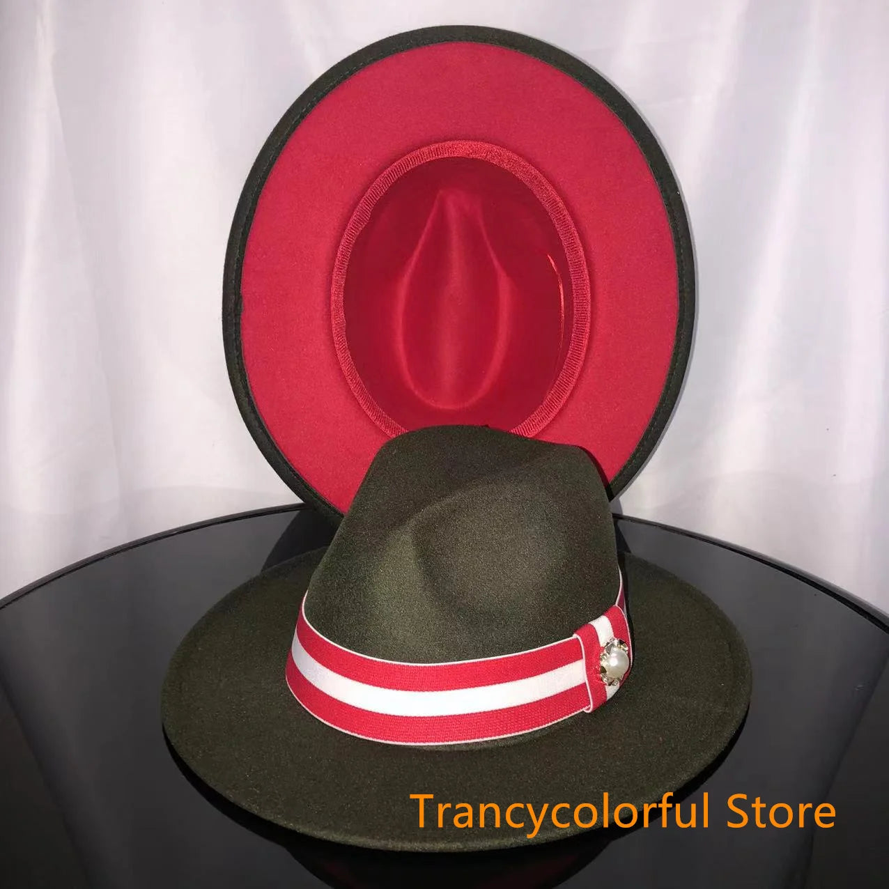Fedora hat men and women jazz hat stretch ribbon accessories white top hat church men's winter hat шапка женскаязима 2021