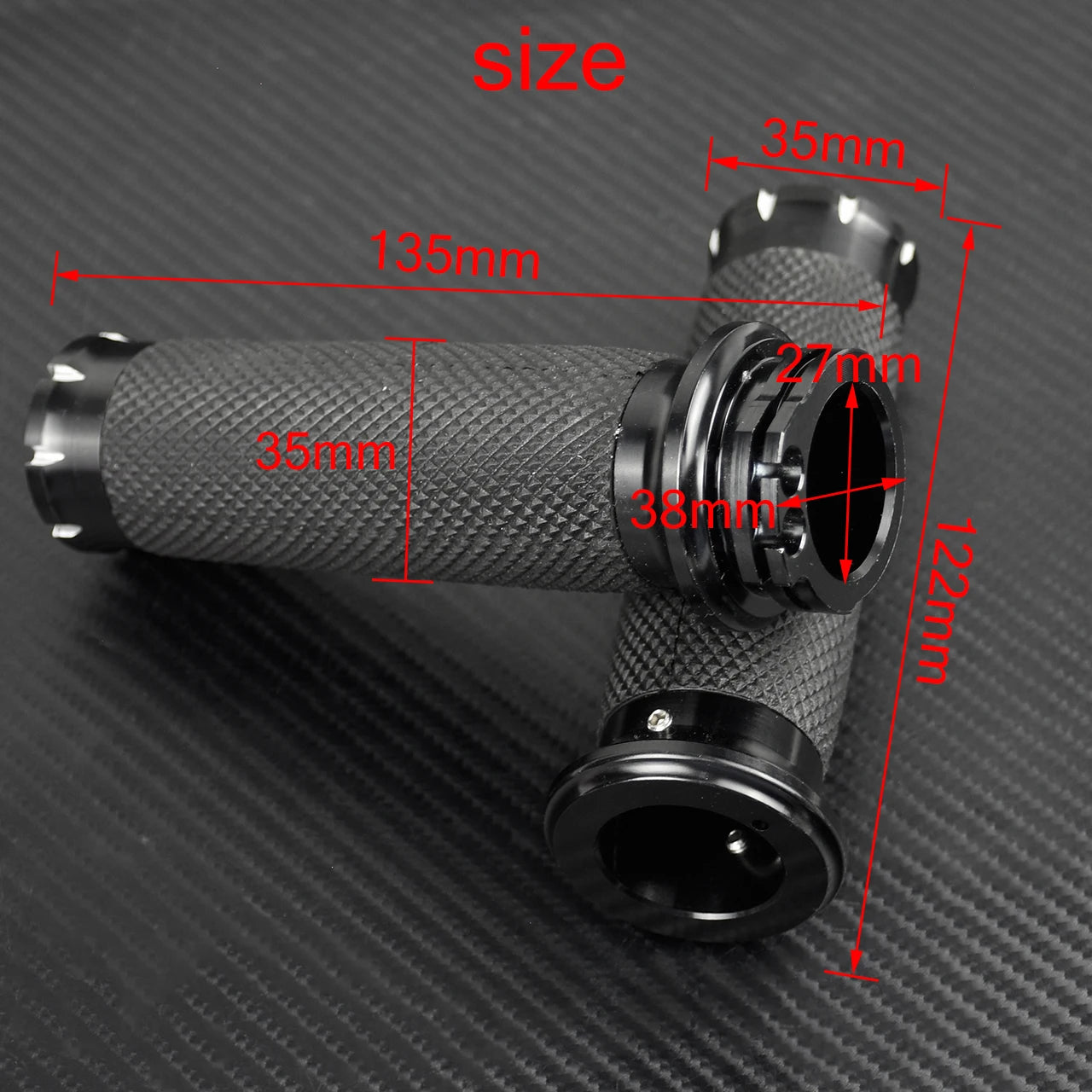 Universal Motorcycle 1"25mm Hand Grips Handle Bar CNC For Harley Touring Road Glide Sportster 883 1200 XL Dyna Softail Custom
