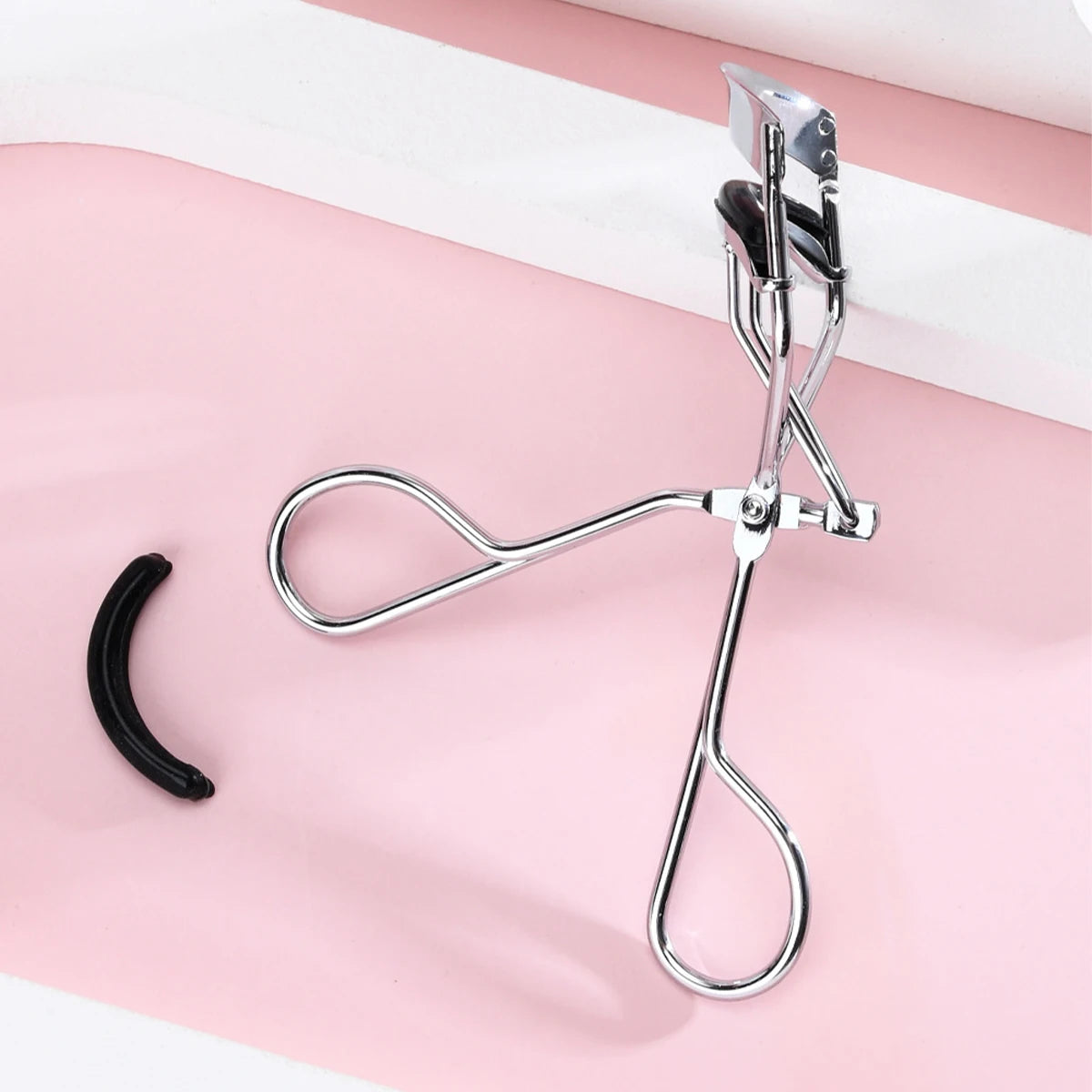 IMAGIC 1Pcs Silver Protable Long Lasting Professional Natural Curling Not Hurt Eyelashes Folding False Beauty Tools Cosmetic