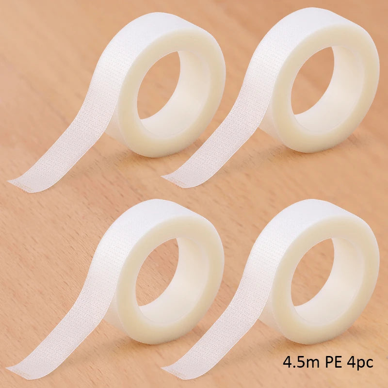 2/8PCS Micropore Lash Tape Eyelash Extension Supplies Transparent 4.5/9m Breathable Easy To Tear Medical Tapes Lash Makeup Tool