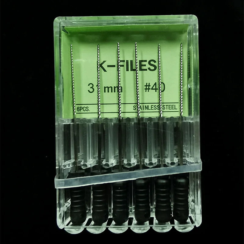 Dental Root Cannal Endo K File 21mm 25mm 31mm Stainless Steel Endodontic Instruments Dentist Dentistry Odontologia Tools